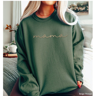 Mama Embroidered Sweatshirt, Mama Embroidered Shirt, Gift for Mom, Valentines Day Gift, Personalized Mama Shirt, Cute Women 124